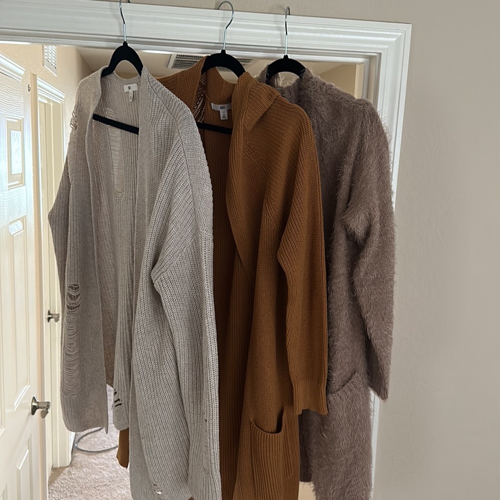 Fall Cardigans!! Set Of 3 New Cozy Sweaters To Wo… - image 1